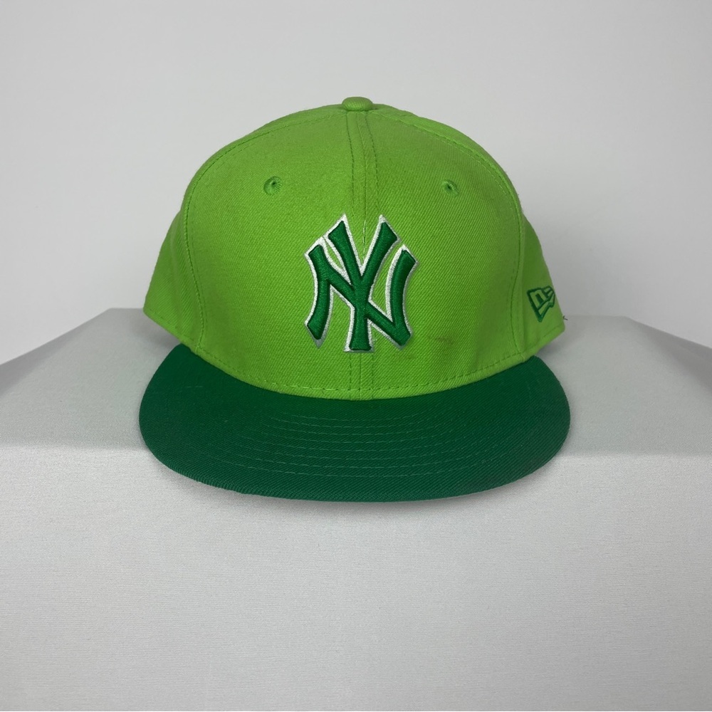 New Era Lime and Forest Green Kids Cap